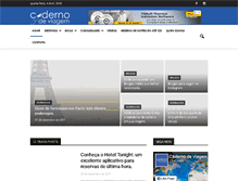 Tablet Screenshot of cadernodeviagem.com